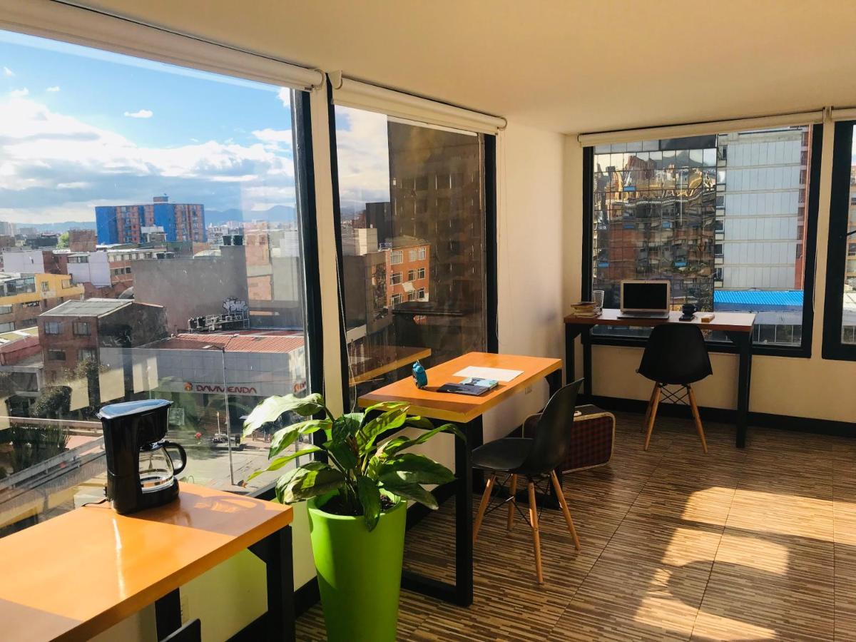 Hostal - Hotel - Apartaestudios Amoblados Chapinero Las Mandarinas - Coworking Bogota Ngoại thất bức ảnh